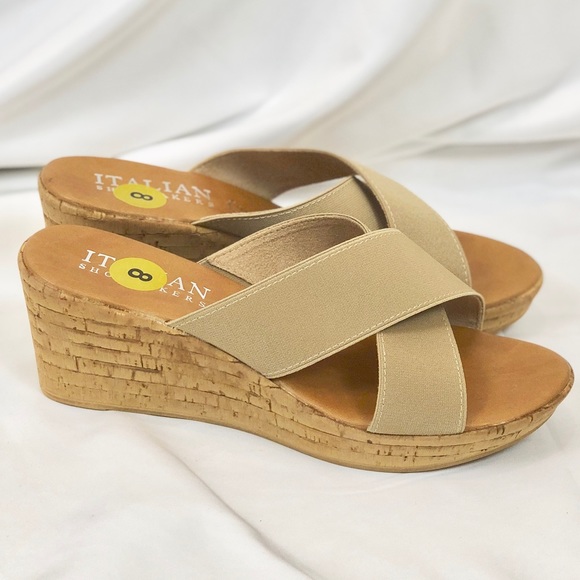Italian Shoemakers Shoes - Italian shoemakers size 8 wedge sandals